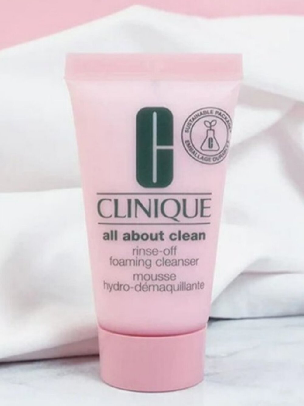 Clinique All About Clean Rinse-Off Foaming Cleanser - Travel Size New Face Wash